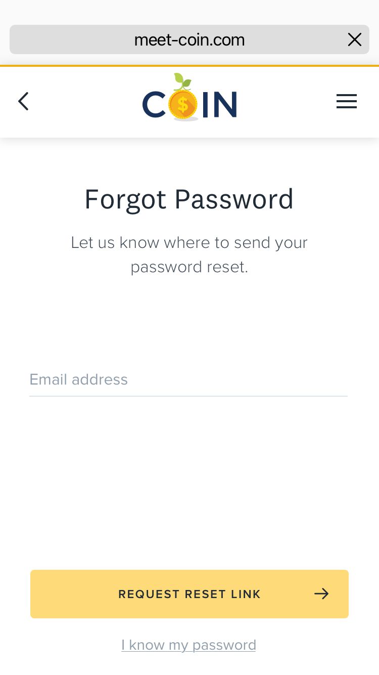 Login Forgot Password