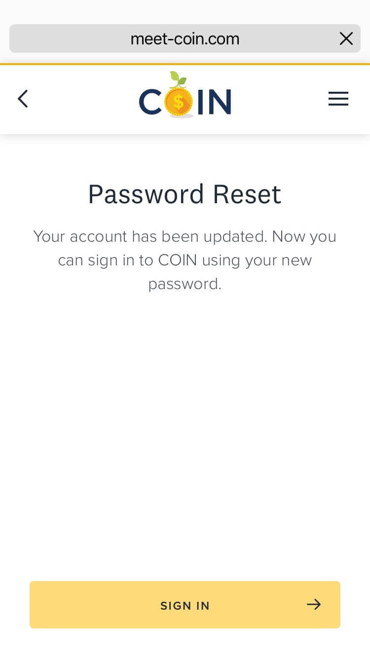 Reset Password
