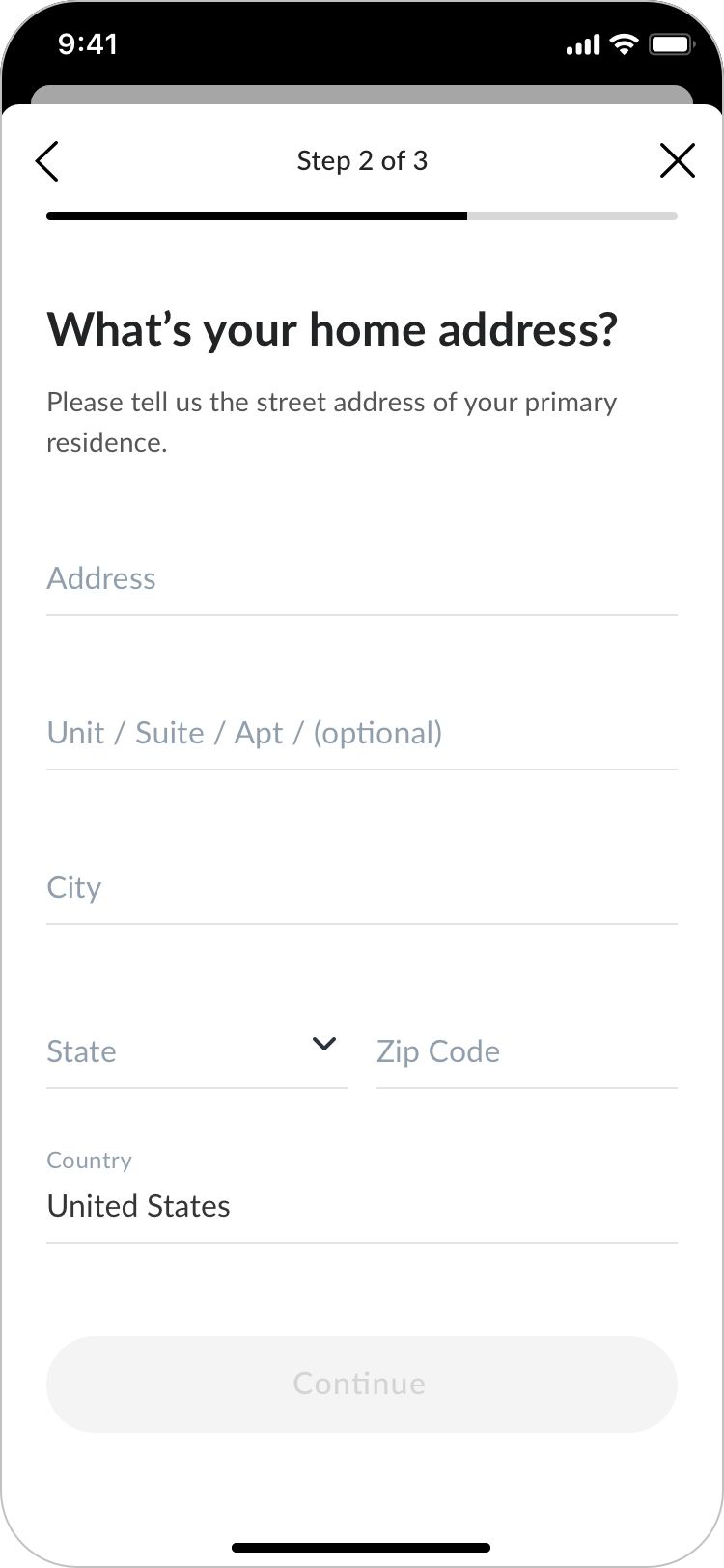 Tell us your address