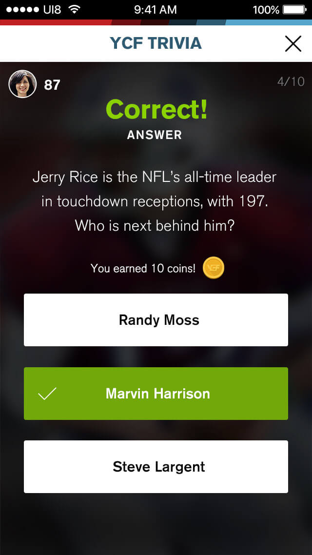 Trivia Correct Answer