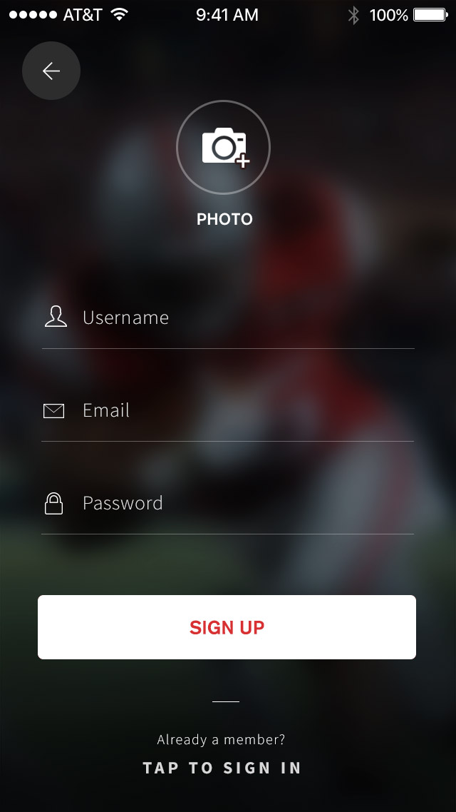 Sign Up Page